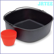 JRTEE Air Fryer Non-Stick Baking Pan for Philips Airfryer,Power Airfryer,Silicone Oven Mitts Air Fryer Accessories 7Inch VCGWH