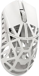 MK x WLMOUSE Beast X Pro Wireless 8K Mouse with Side Slits (OM Optical, Milky White)