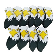 Golf irons head cover Eagle pattern (4 5 6 7 8 9 X A P S) สวมใส่ง่าย ลายนกอินทรี C-IR-EG