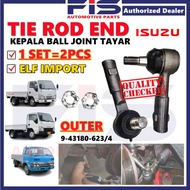 FIS Steering Rack Tie Rod End Outer Isuzu ELF Import 9-43180-623/4 Kepala Ball Joint Tayar Kereta