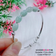 925 Sterling Silver*BVDF* Bracelet (Bangle Silver 925) 925 Silver Bracelet (Jade)