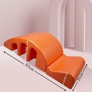 【橙色-成人款】普拉提脊椎矯正器 脊椎伸展 瑜珈輔助用品 頸椎腰部側彎鍛鍊器材 改善駝背 皮拉提斯輔助訓練 復健訓練