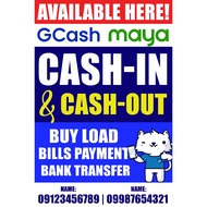 GCASH / MAYA TARPAULIN BANNER WITH EYELET