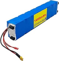 36V 14Ah Rechargeable Lithium Battery,18650 14000mAh Large Capacity Lithium Battery,for 250W-500W Modified Bikes Scooter Electric Vehicle