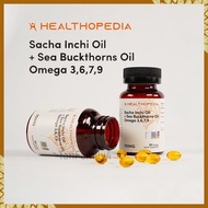 Healthopedia Sacha Inchi + Sea Buckthorns Oil (60 Softgels) Omega 3,6,7,9