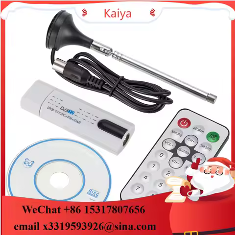 Digital satellite DVB t2 USB TV Stick Tuner with antenna Remote HD USB TV Receiver DVB-T2/DVB-T/DVB-
