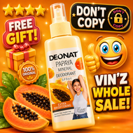 DEONAT Papaya Mineral Deodorant Extra Brightening Anti-Bacterial Spray 100ml.