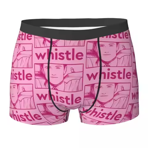 J-Josh Hutchersons Underwear Pink Whistle Cute Panties Printing Boxer Brief Pouch Men Plus Size Boxe