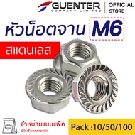 Stainless Steel Plate Nut M6 (Sold In Packs) Best Head With Ring Quality Products Pack Well [FNS6]