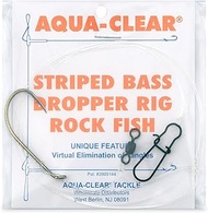 Aqua-Clear, Clam Dropper Rig, 3 in / 7.6 cm Loop, Striped Bass/Rockfish/Drum, 6/0 Bronze Bait Holder