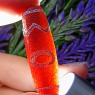 💥Ready Stock💥 39.6mm X 12.4mm 龙纹 息增怀诛天珠 怀仁 诛魔 Four Elements (Four Virtues) Dzi CW4093