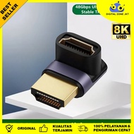 HDMI Male to Female Connector 2.1 8K 48Gbps Dual Mode Laptop TV - A8K-05 [Digital Zone JKT]