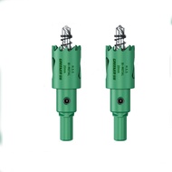 QUA 2pcs HSS Steel Hole Saw Drill Bit Easy Chip Removal 20-48mm Bimetal Hole Opener Multifunctional