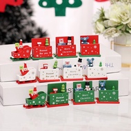 [SG] 🎅 🎄Home Decoration Wooden Christmas Train (4 Sections) for Windows Ornament Xmas Christmas  Gift Party Kids⛄ 🎁