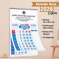2026 Wall Calendar - Office Work Calendar - Custom 2026 Office Calendar