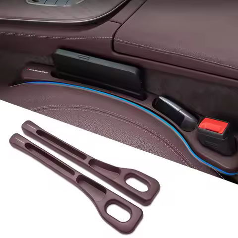 2pcs Car Seat Gap Storage Box Cup Holder Decoration Supplies For BMW Performance F30 F10 E90 F20 E46