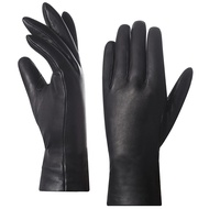 Women's Nappa Lambskin Genuine Soft Leather Lined Cashmere Gloves GL006