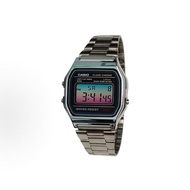 Customized Watch CASIO Modified Series Red Watch Mirror Silver Resin Shell Life Waterproof A158WA-1 