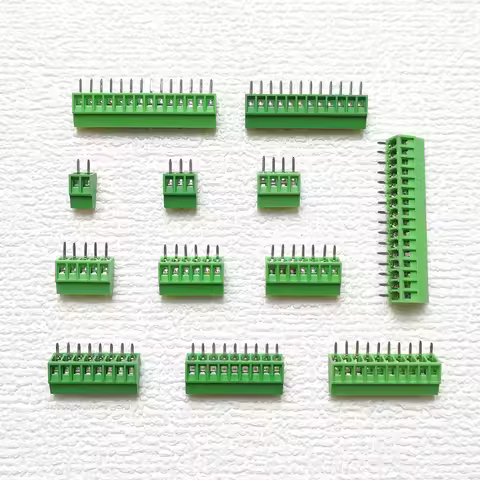 2.54mm/0.1" Pitch PCB Screw Terminal Block Connector 2P 3P 4P 5P 6P 7P 8P 9P 10P 12P 16Pin Terminals