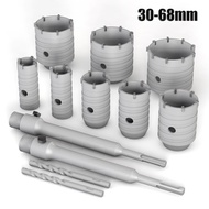 Four Pieces 30-68mm Concrete Hole Saw 68x200mm SDS Plus Shank For Masonry Brick Stone And Wall Drill