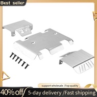 Stainless Steel Chassis Armor Axle Protector Skid Plate for  EX86190 EX 86190 LC76 1/10 RC Crawler C