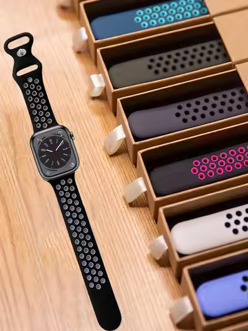 Silicone strap for Apple watch ultra 2 49mm 44mm 45mm 38/40/41mm correa nike bracelet iwatch series 