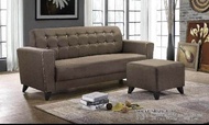 FABRIC High Quality Fabric Sofa 3seater + Stool