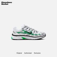 Nike P-6000 White / Black / Metallic Silver / Spring Green - 100% Original / OFFICIAL