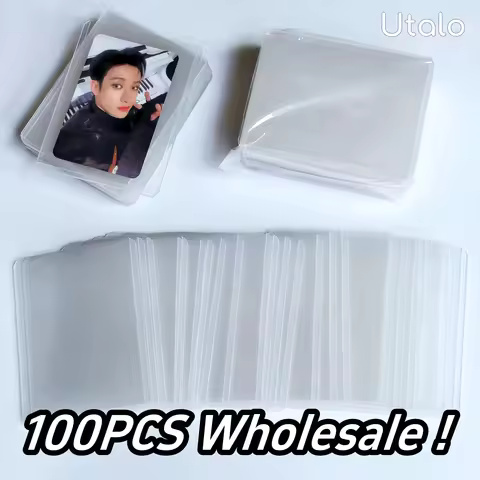 Utalo 100pcs Cardholder Wholesale - Kpop Photocard Toploader - Super Clear - Film Protection - Verti