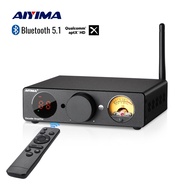 AIYIMA HIFI Bluetooth Power Amplifier VU Meter Amplifier 300Wx2 Stereo Sound Amplifify Speaker USB D