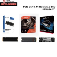 NVMe M.2 SSD PCIe Gen4 x4 PS5 Ready / Corsair MP600 Pro / Firecuda / Add A Link M.2 SSD (Used)
