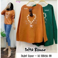 NEW BEST SELLER PELITA BLOUSE RAJUT IMPORT ATASAN WANITA