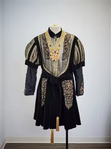 16th Century Tudor King Henry VIII Cosplay Costume Renaissance Nobleman Court Noble Ball Gown