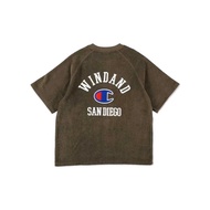 WIND AND SEA x Champion S Pile Raglan T-shirt Coyote Unused