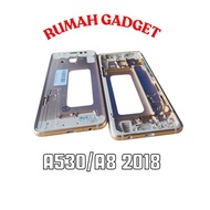 MIDDLE FRAME LCD HOLDER/FRAME+BAZEL FOR S4MSUNG A530/A8 2018 GOLD/BLACK