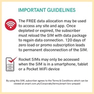 ✟ ✁ ♣ HOME WIFI Unli Data 7 Days Free 20GB Smart Bro Rocket 5G Sim