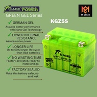 KAGE KGZ5S GREEN GEL BATTERY FOR WAVE125 XRM110 BRAVO CV 110 FURY125 KR150 KMX125 SKYDRIVE 125 RAIDE