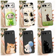 Cute Cartoon Casing For Google Pixel 6 GB7N6 G9S9B16 / Pixel 6 Pro GLUOG G8VOU Phone Case Soft Black