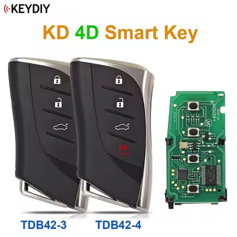 KEYDIY TDB42-3 TDB42-4 TDB 4D KD Smart Car Key Universal for Toyot Lexu FCC ID: 0140 3370 5290 F433 