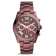 Fossil Women's ES4110 Perfect Multifunction Wine Stainless Steel Watch