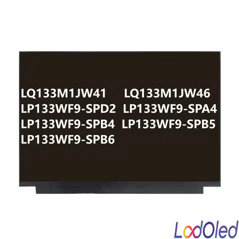 13.3" FHD IPS LED LCD Screen Display Panel Matrix Replacement LQ133M1JW41 LQ133M1JW46 Not-Touch 1920