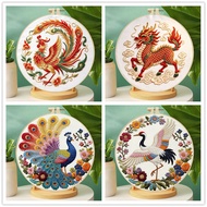 Peacock Embroidery Starter Kit DIY Kit DIY Embroidery Kit Manualidades Set for Beginner
