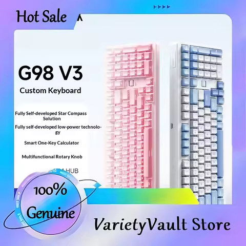 MCHOSE G98 V3 Mechanical Keyboard Tri Mode Wireless Bluetooth Customized Dual 8K Low Latency Anti In