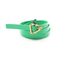【二手】Bottega BOTTEGA VENETA皮帶 680342V1C31372285 綠色皮革皮帶 女士 全新