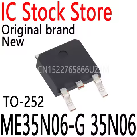 10PCS New and Original SMD TO-252 DPAK Patch 60V N-Channel MOS Field Effect Tube IC ME35N06-G 35N06
