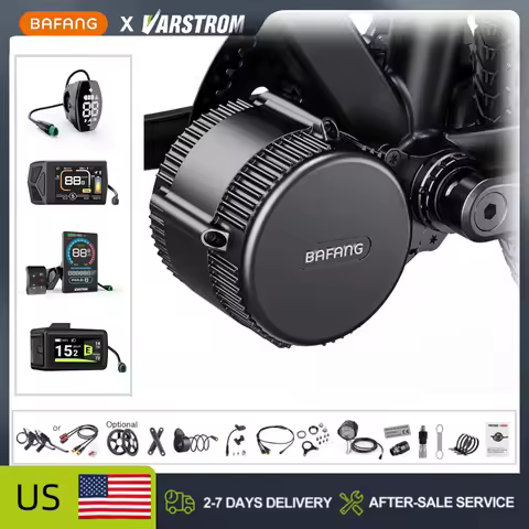 [US Sale] BAFANG BBS02B BBSHD Mid Drive Motor kit 48V 500W 750W 1000W Full Set Motor Electric Bike C