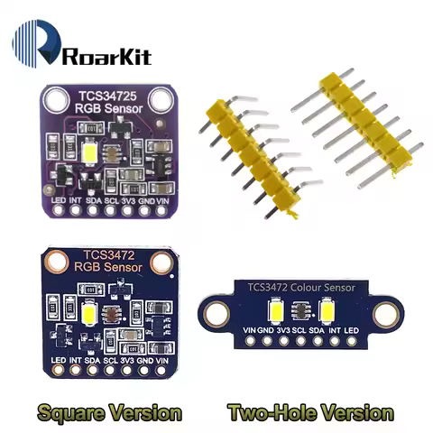 TCS34725 Low Power IR Blocking Filter RGB Light Color Sensor Recognition Diy Kit Electronic PCB Boar