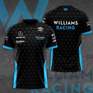 F1 Williams Racing Team Training Jersey 3D Printed Street Casual T-shirts