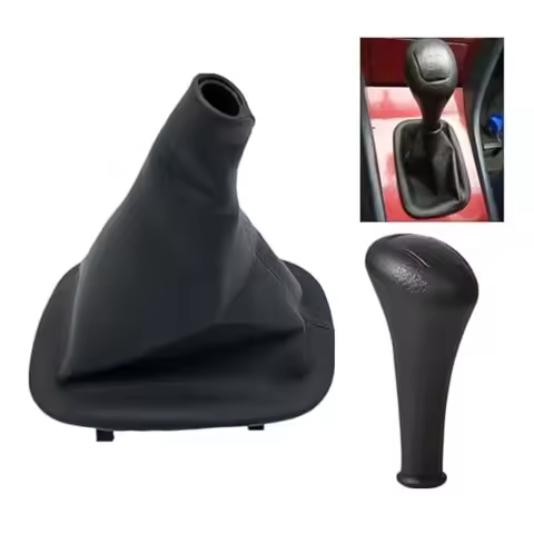 4/5 Speed Gear Shift Knob With Gaiter Boot Case Dust Cover For Mercedes C-Class W201 For E-Class W12