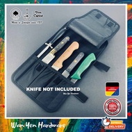 🔥 Made in Germany 🇩🇪 🔥F.Herder 3 slots for knives + 2 smaller slots Knife Bag
